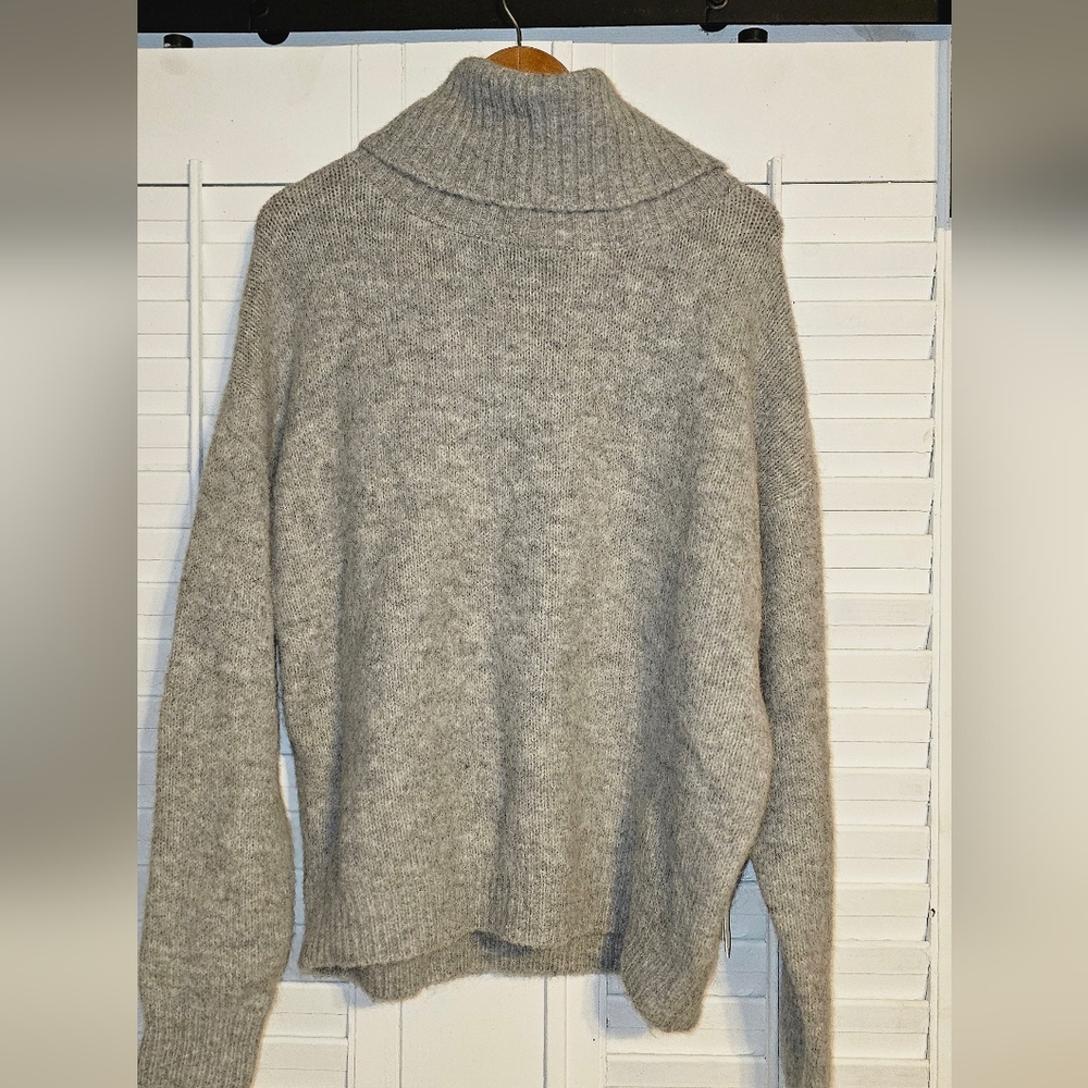 Women's Cowl Neck Alpaca Ugg Sweater Size Large